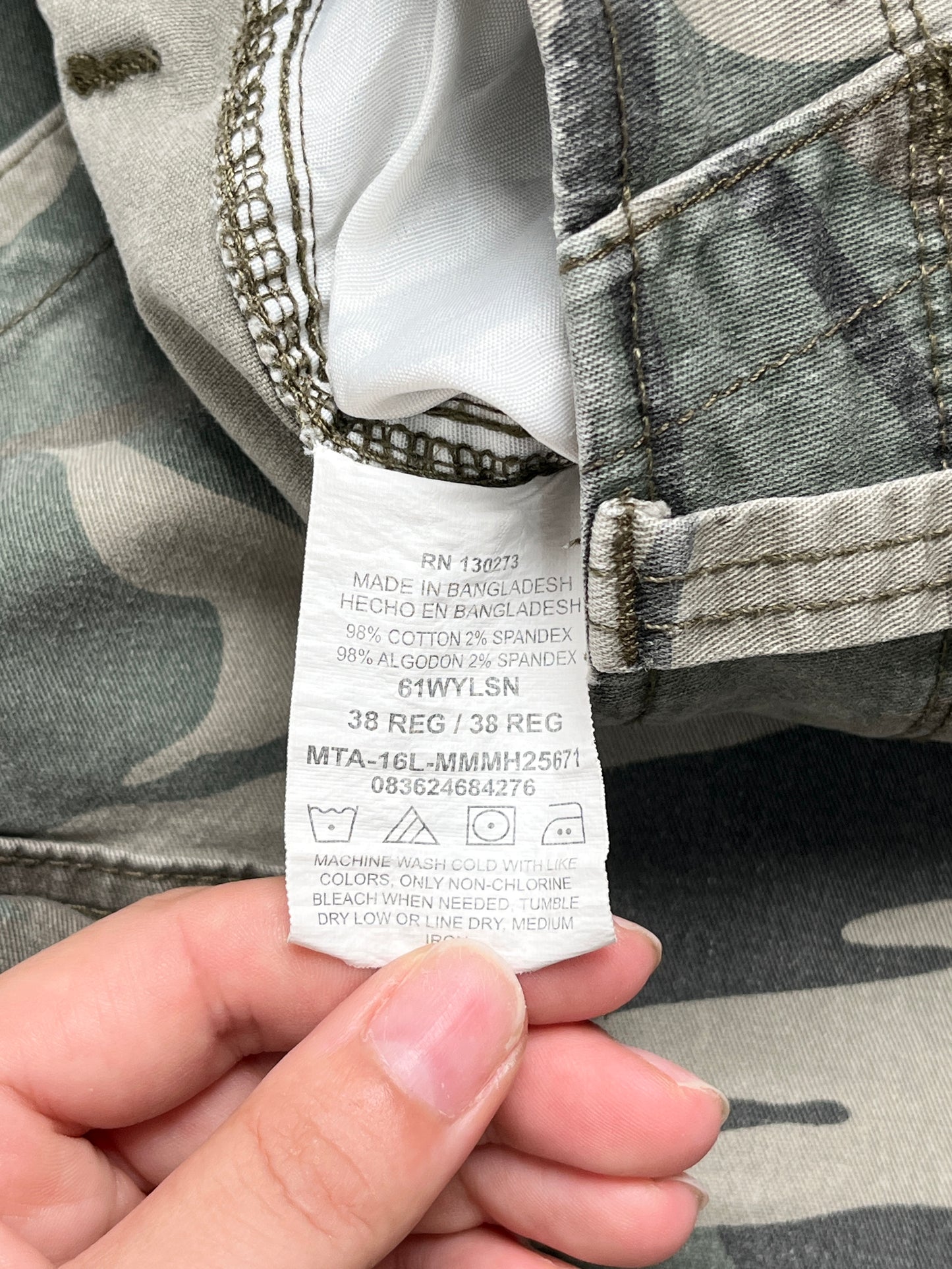 Wrangler Cargo Camuflaje Short - Talla W38