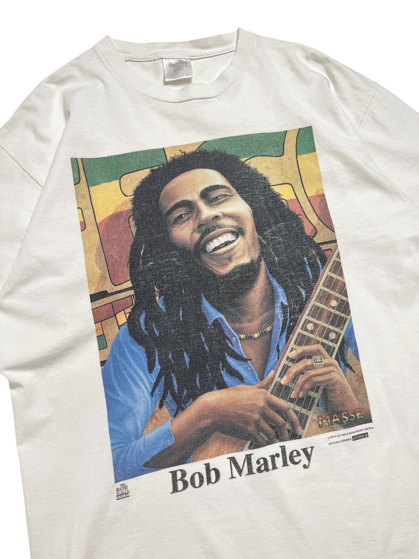 1990s Bob Marley Tom Masse Art T-shirt - Talla XL