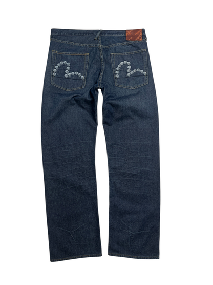 Evisu Denim Pant Azul Oscuro- Talla 38