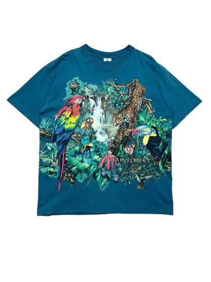 1990s Rainforest T-shirt - Talla L