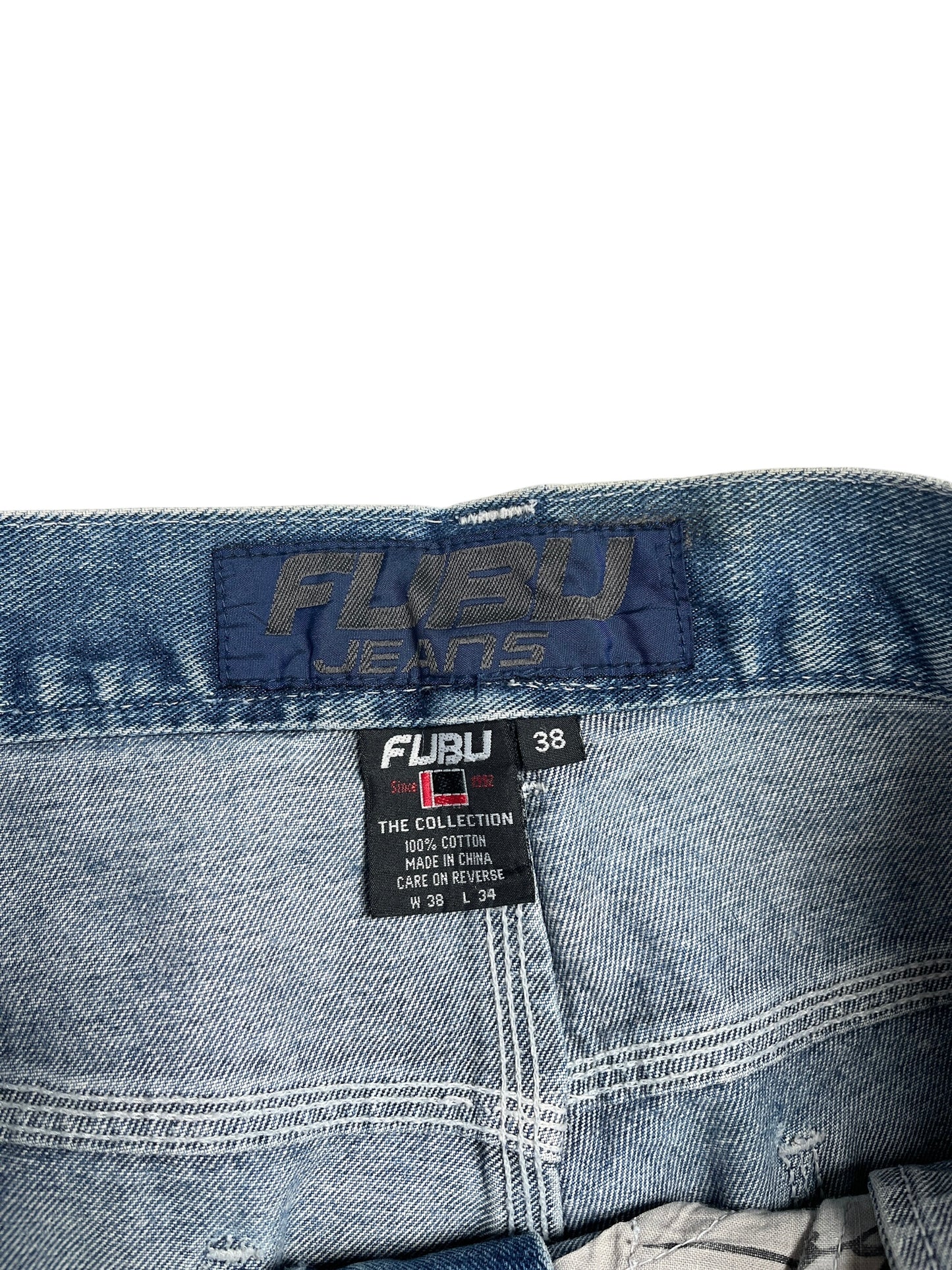 Y2K Fubu Baggy Denim Pant Azul- Talla 38