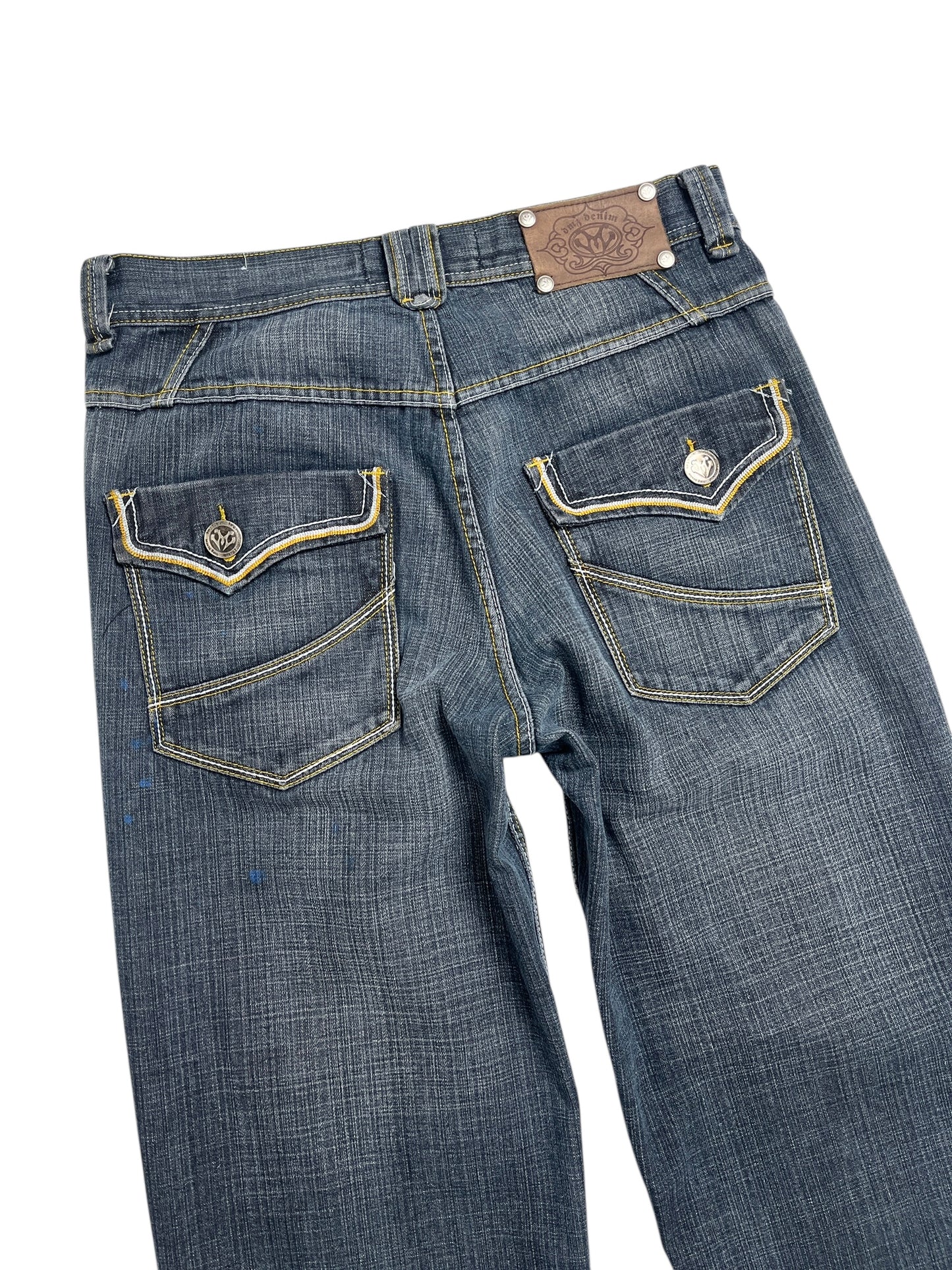 Y2K DMZ Denim Baggy Denim Pant Azul - Talla 35