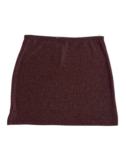 Vintage Soulmate Falda Burdeos Brillante - Talla S