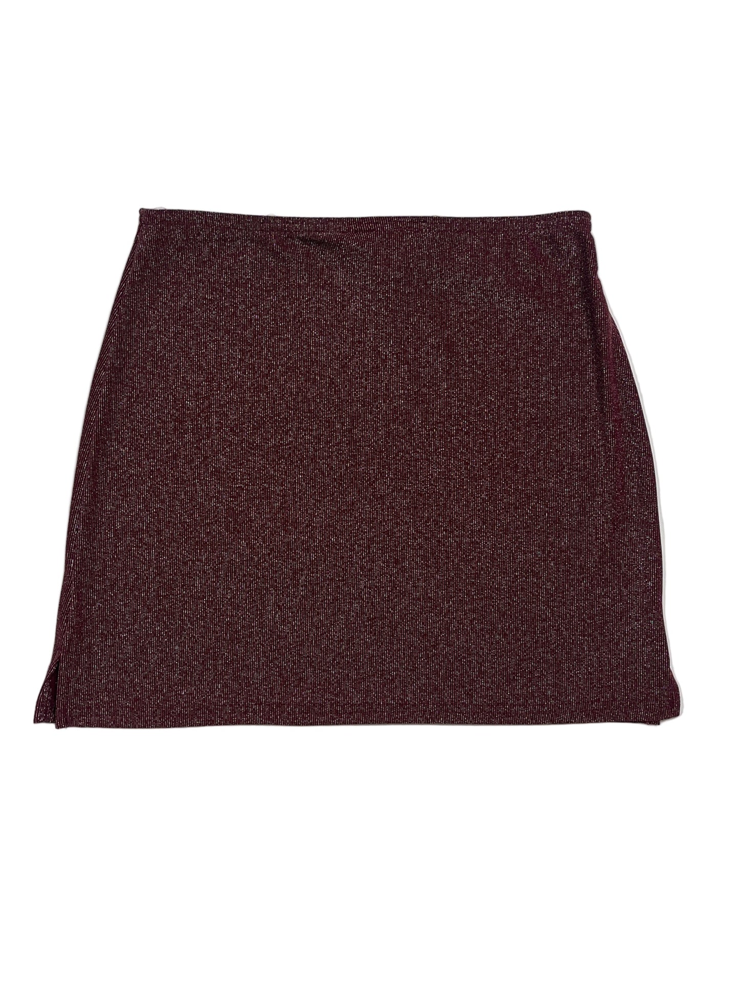 Vintage Soulmate Falda Burdeos Brillante - Talla S