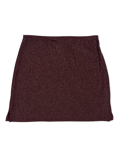 Vintage Soulmate Falda Burdeos Brillante - Talla S