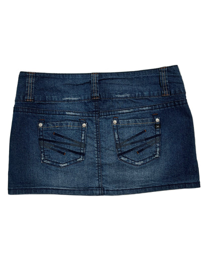Y2K L.e.i  Mini Falda de Jeans azul - Talla XL