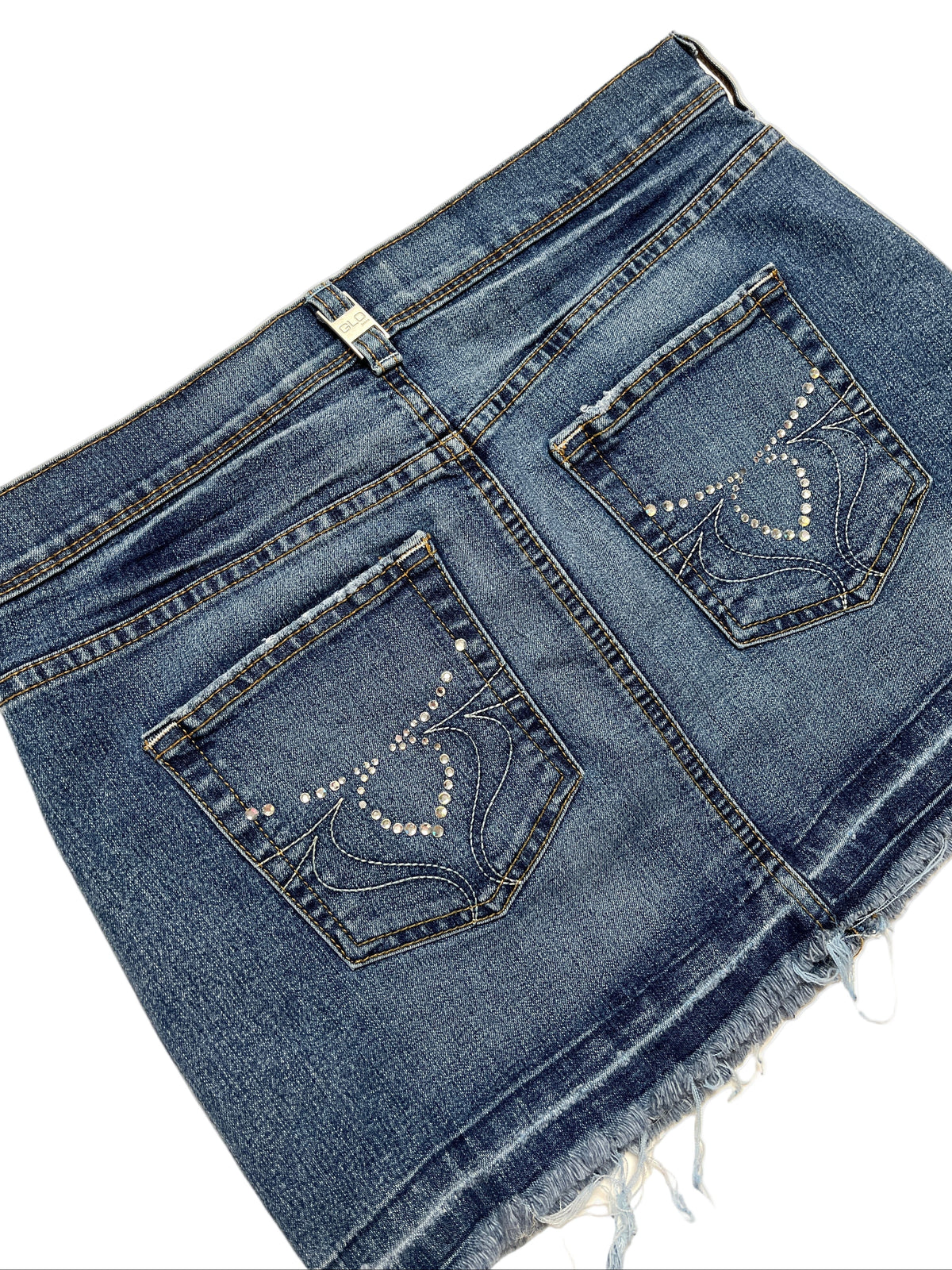 Y2K GLO Falda de jeans Azul - Talla M