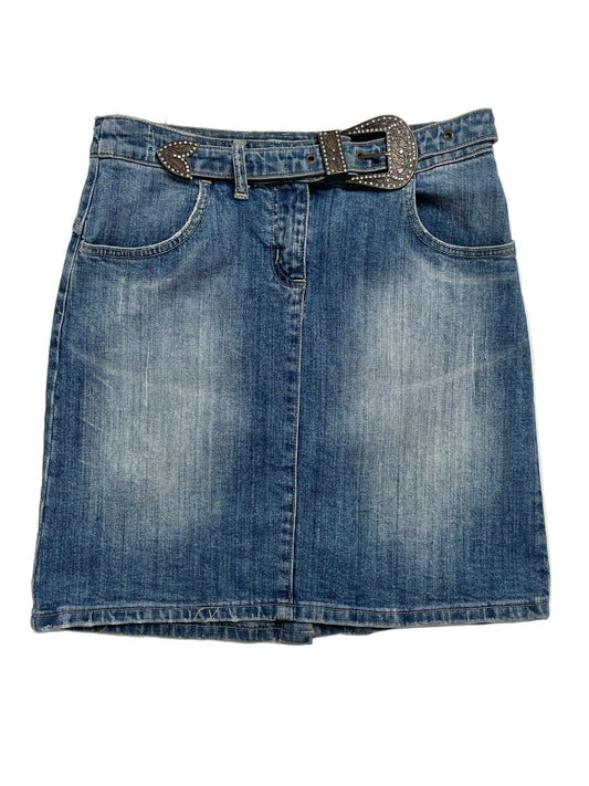 Y2K Inscene Falda de Jeans Azul - Talla S