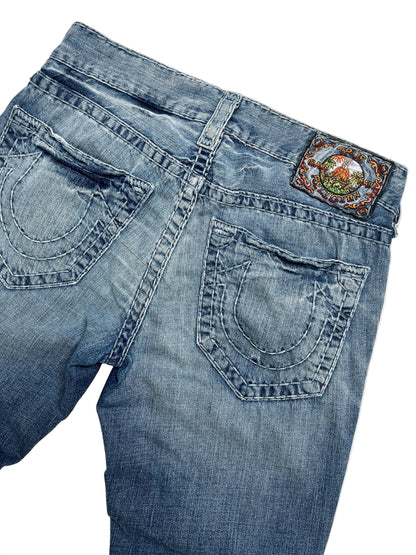 Y2K True Religion Jeans Chica Azul - Talla 30