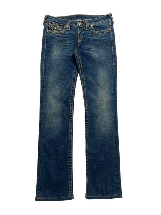 Y2K True Religion Jeans Chica Azul Oscuro - Talla 29