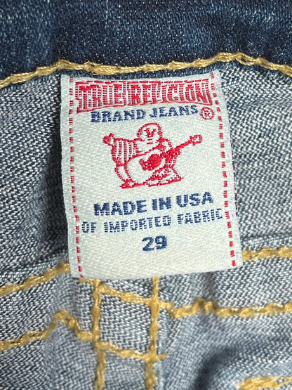 Y2K True Religion Jeans Chica Azul Oscuro - Talla 29