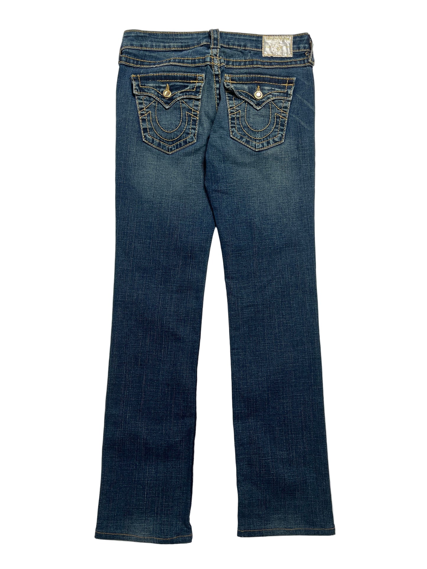 Y2K True Religion Jeans Chica Azul Oscuro - Talla 29