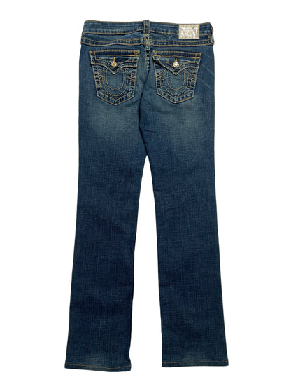 Y2K True Religion Jeans Chica Azul Oscuro - Talla 29