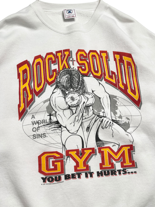 1994 Jesus Rock Solid Gym Sweatshirt - Talla 2XL
