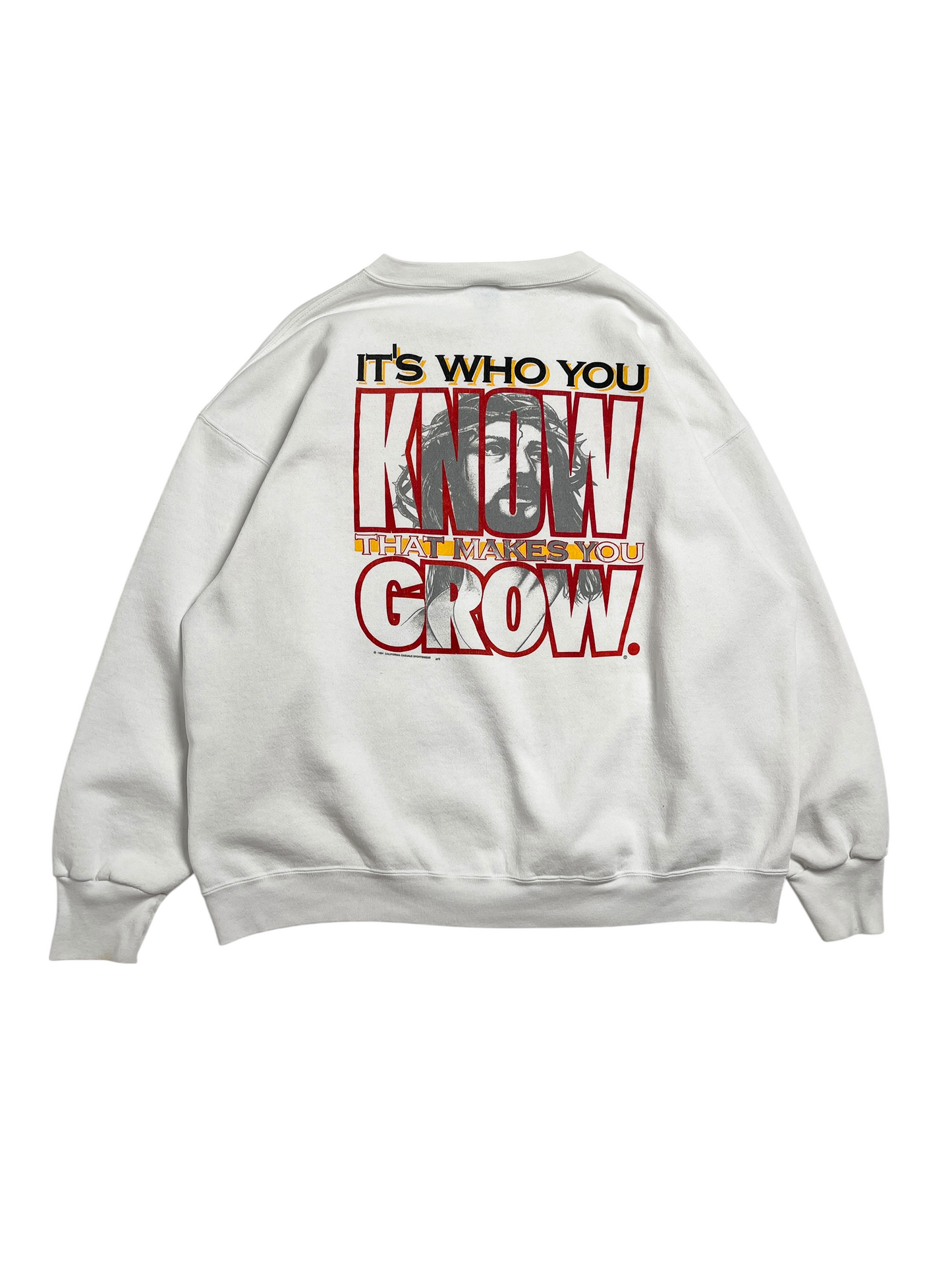1994 Jesus Rock Solid Gym Sweatshirt - Talla 2XL