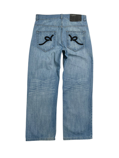 Y2K Rocawear Baggy Denim Pant Azul- Talla 36