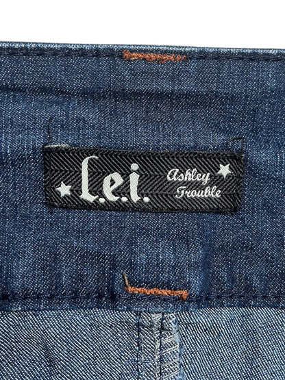 Y2K L.e.i  Mini Falda de Jeans azul - Talla XL