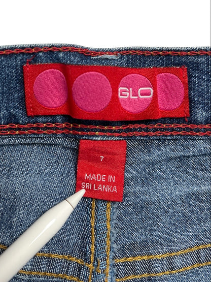 Y2K GLO Falda de jeans Azul - Talla M