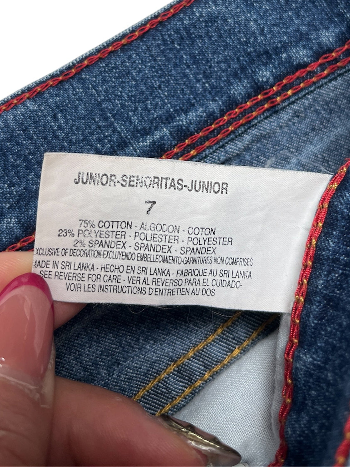 Y2K GLO Falda de jeans Azul - Talla M