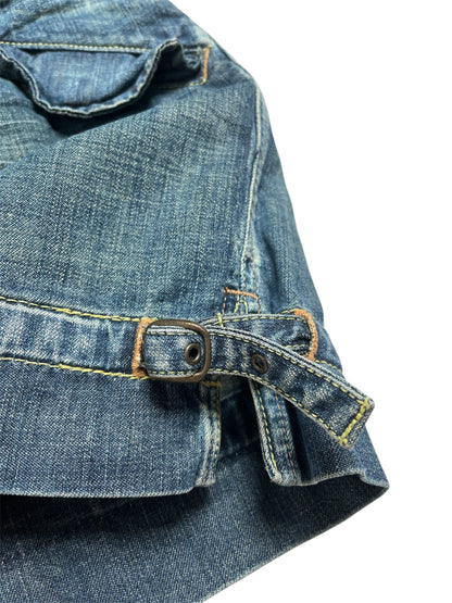 Y2K Express Falda de Jeans Azul - Talla M