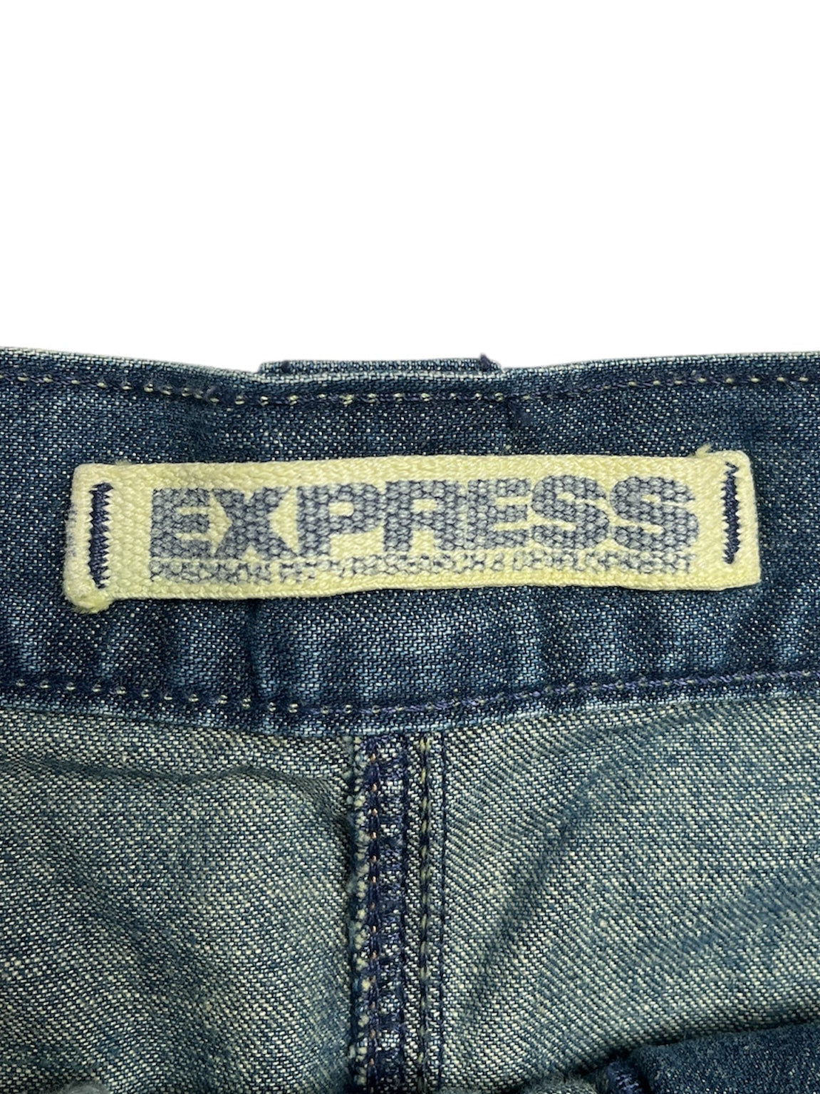 Y2K Express Falda de Jeans Azul - Talla M