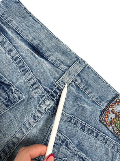 Y2K True Religion Jeans Chica Azul - Talla 30