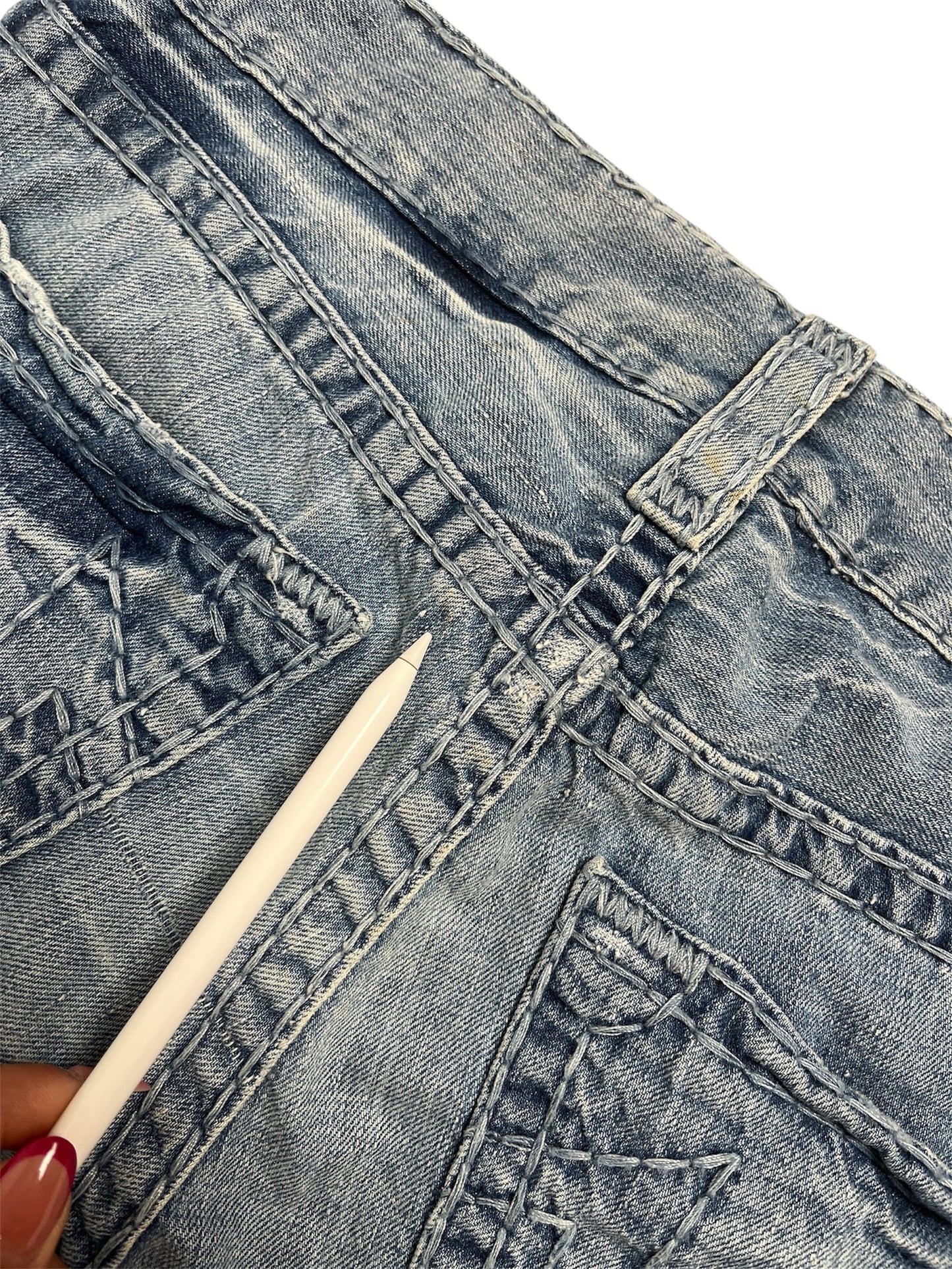 Y2K True Religion Jeans Chica Azul - Talla 30