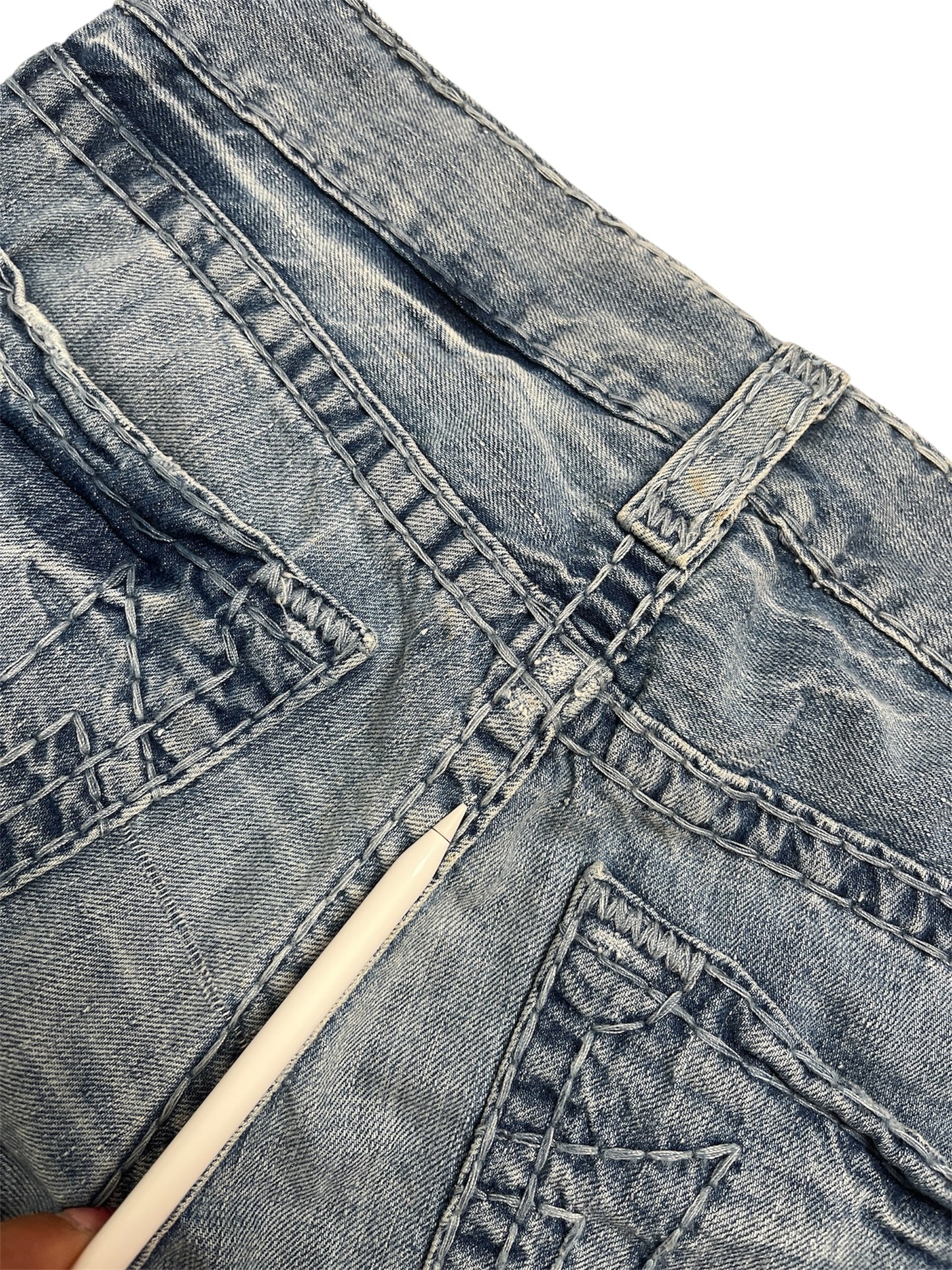 Y2K True Religion Jeans Chica Azul - Talla 30