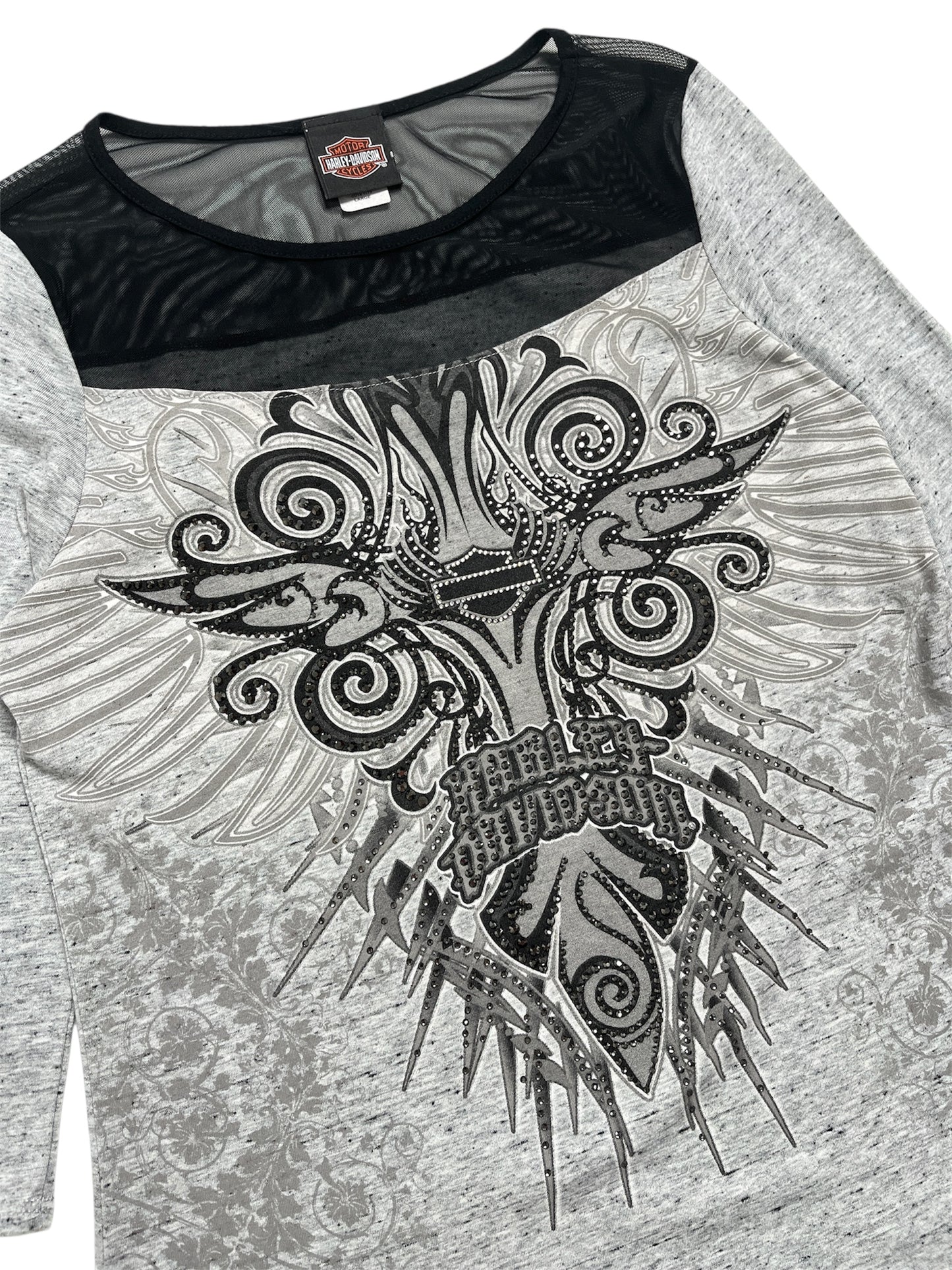 Y2K Harley Davidson Top - Talla L