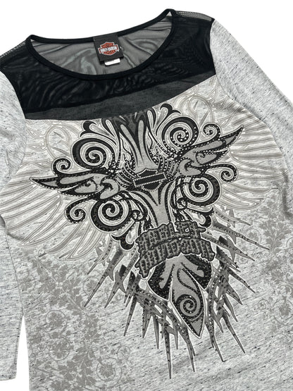 Y2K Harley Davidson Top - Talla L