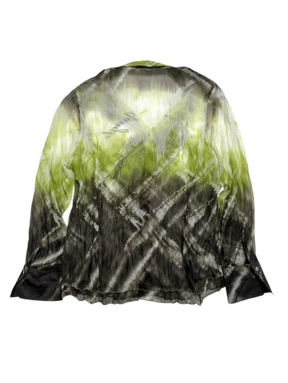 Y2K Bonita Camisa Transparente Multicolor  - Talla M