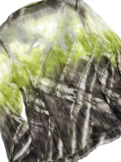 Y2K Bonita Camisa Transparente Multicolor  - Talla M