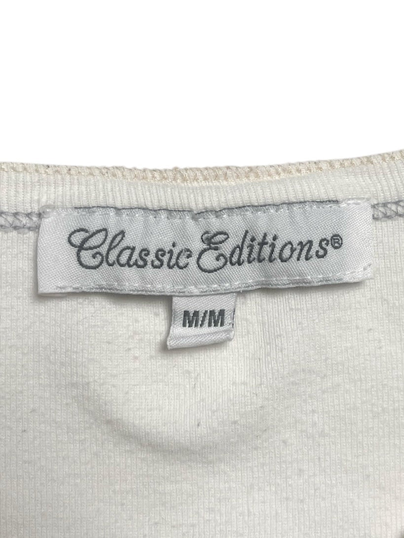 Y2K Roma Classic Edition T-shirt Blanco - Talla M/L