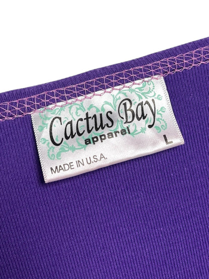 Y2K Cactus Bay Gatos Top Mangas 3/4  - Talla L