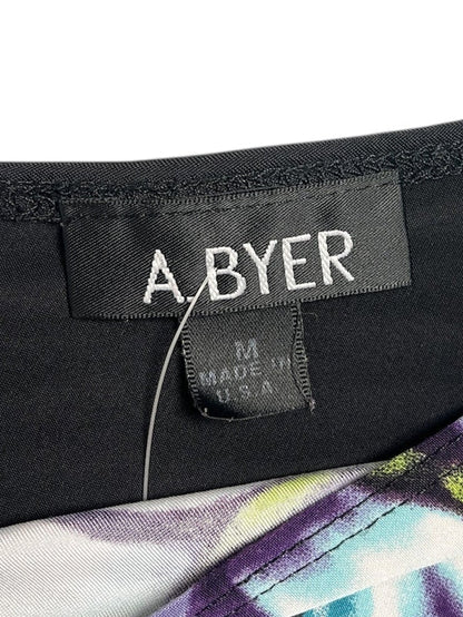 Y2K A.Byer Top Negro Flor - Talla M