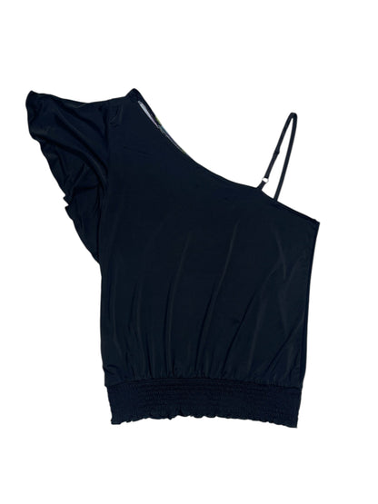 Y2K A.Byer Top Negro Flor - Talla M
