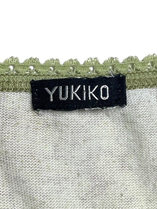 Y2K Yukiko Top Mangas Larga Floral  - Talla L
