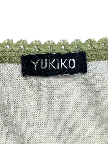Y2K Yukiko Top Mangas Larga Floral  - Talla L
