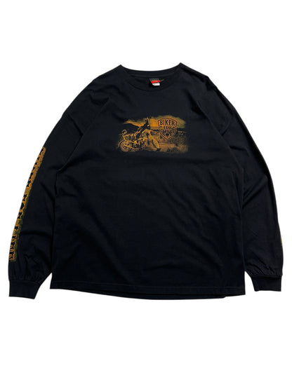 2000s Biker For Life Manga Larga T-shirt - Talla XXL